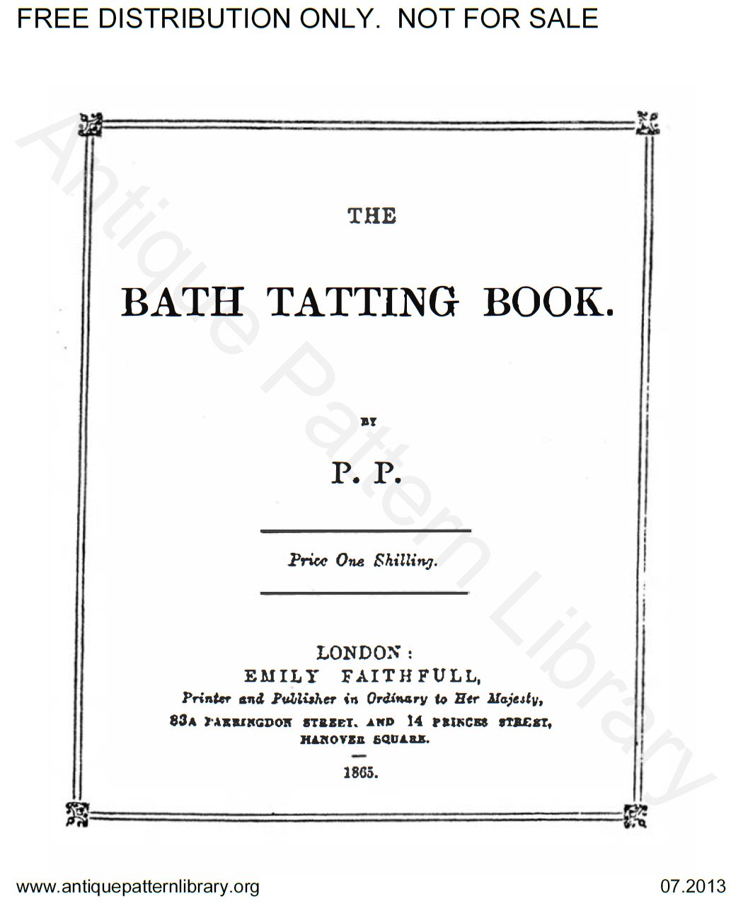 6-BD001 The Bath Tatting Book
