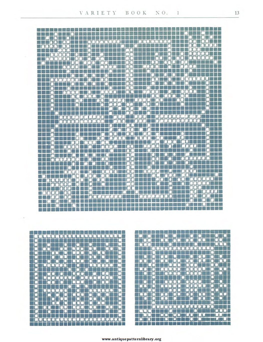 6-DA009 Variety Italian Cut Work and Filet Lace Book No. 1.