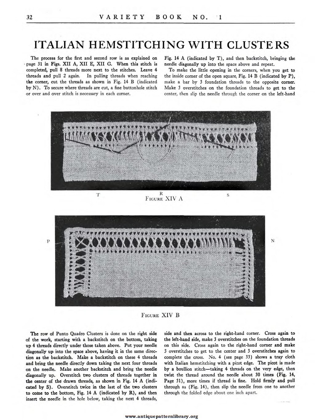 6-DA009 Variety Italian Cut Work and Filet Lace Book No. 1.