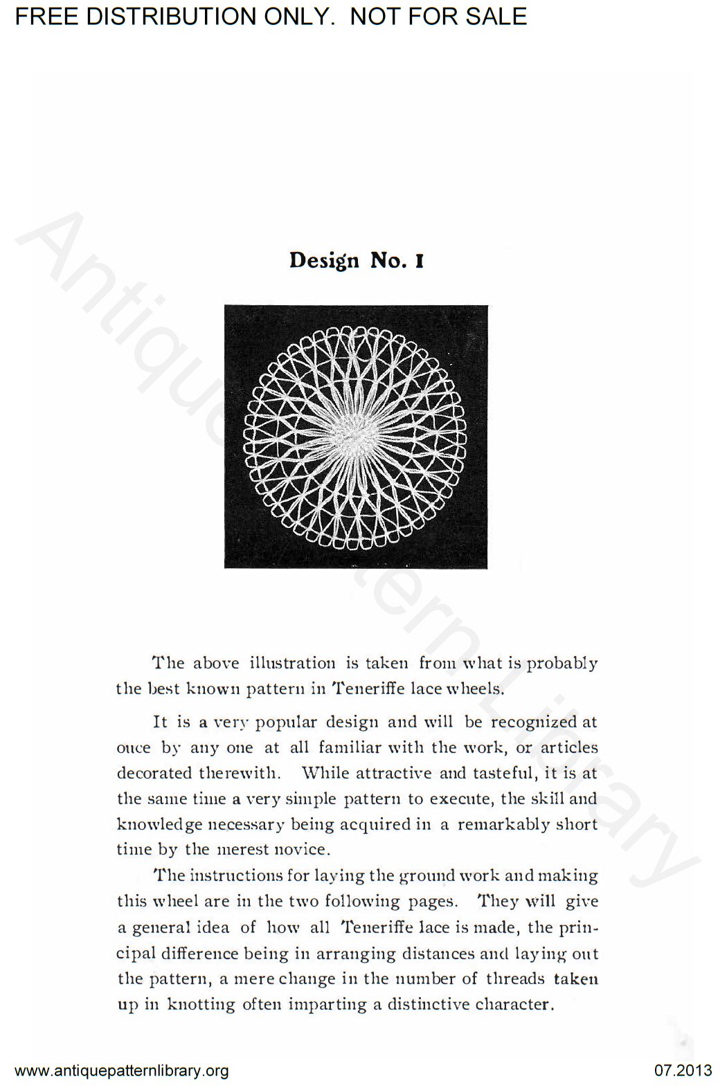 6-DS001 Teneriffe Lace Designs and Instructions.