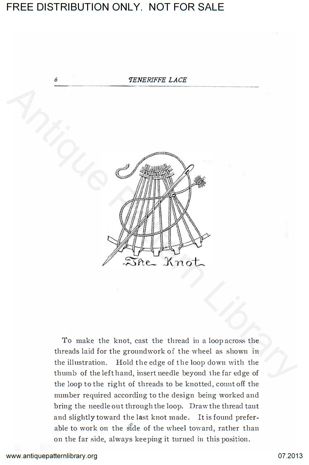 6-DS001 Teneriffe Lace Designs and Instructions.