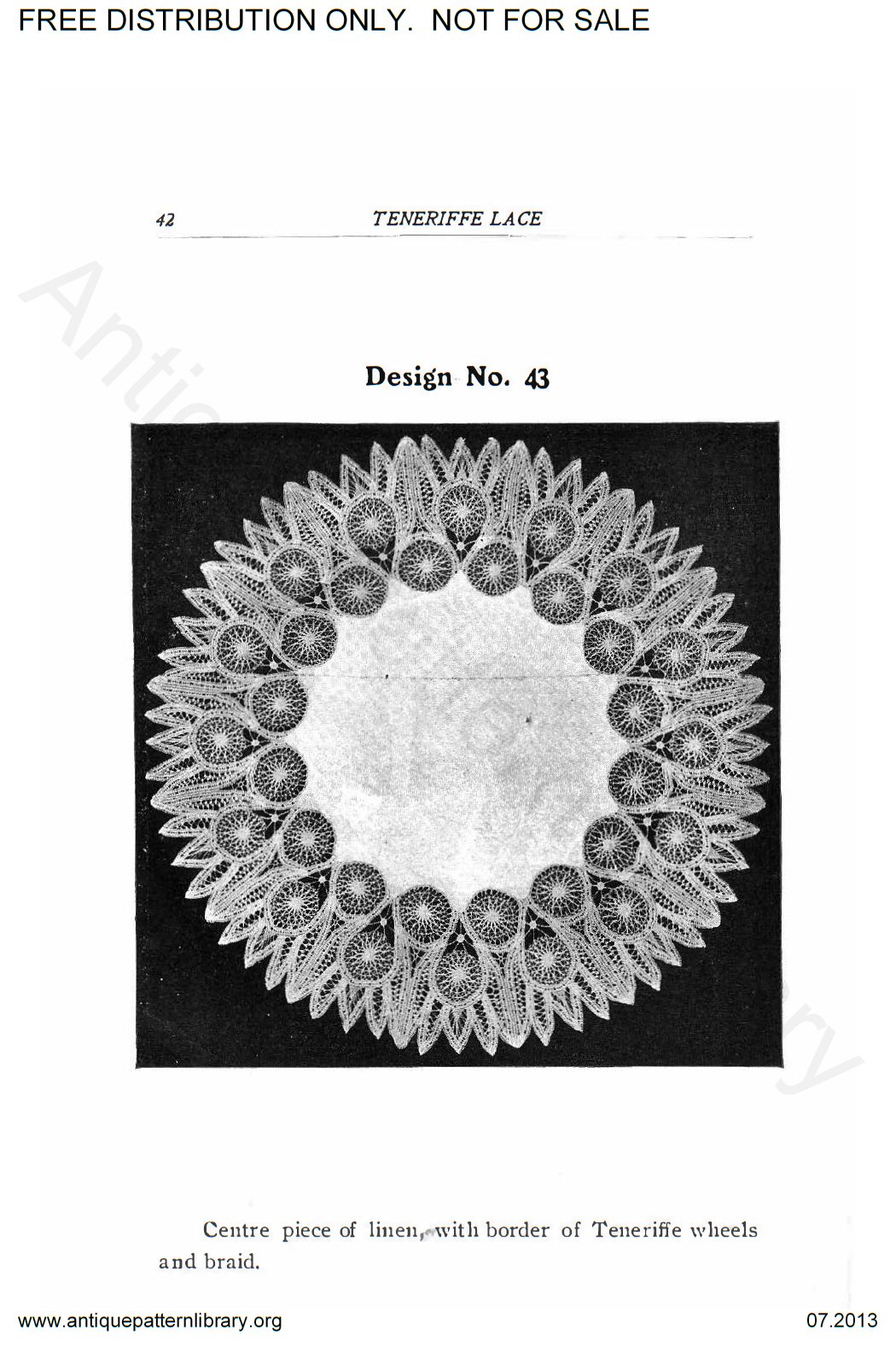 6-DS001 Teneriffe Lace Designs and Instructions.