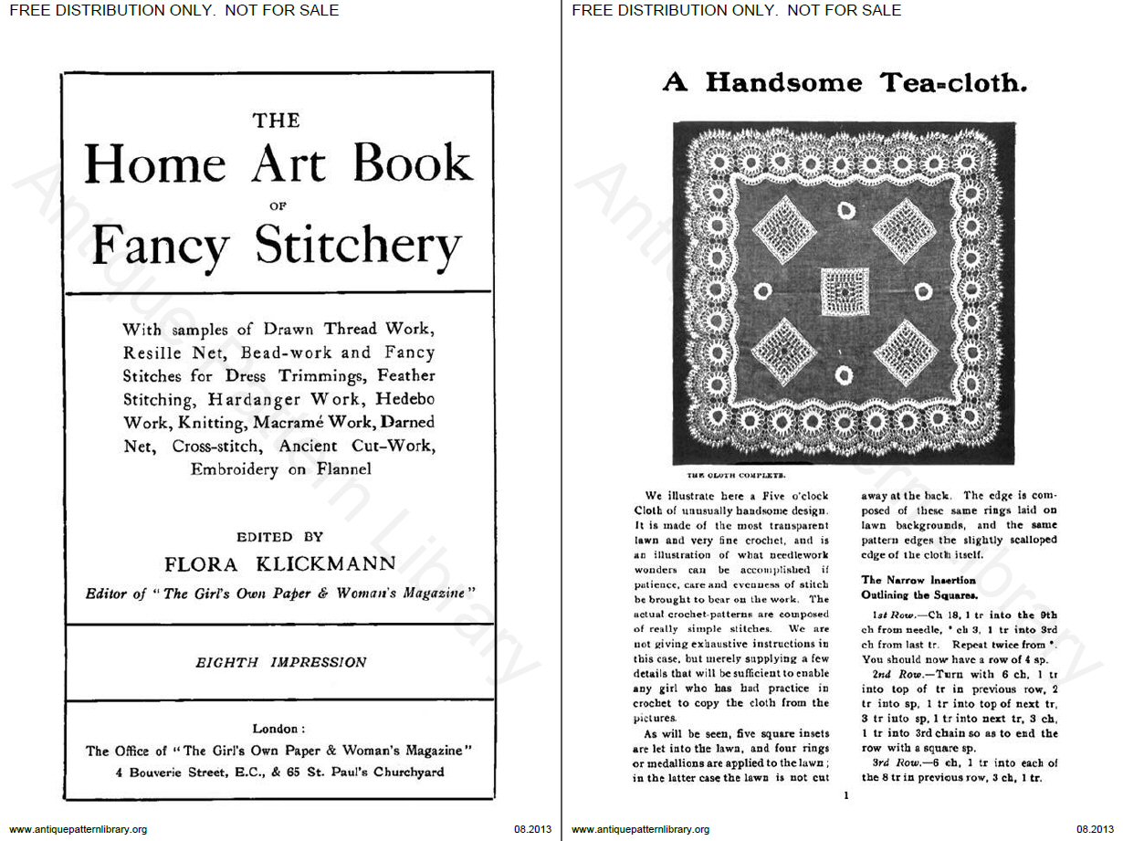 6-EN003 Klickmann: Home art book of Fancy Stitchery