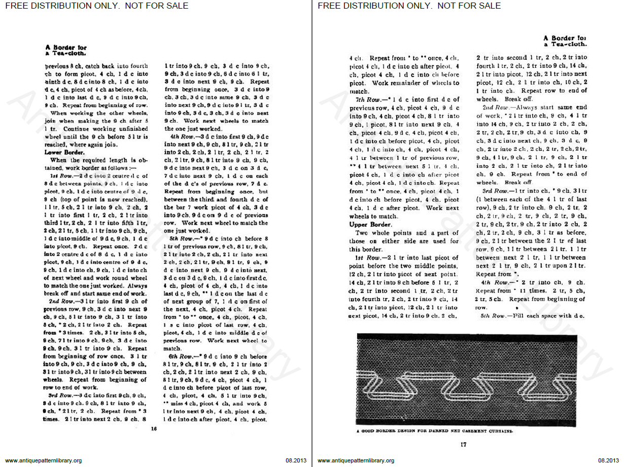 A Border for a Tea-cloth (continued)