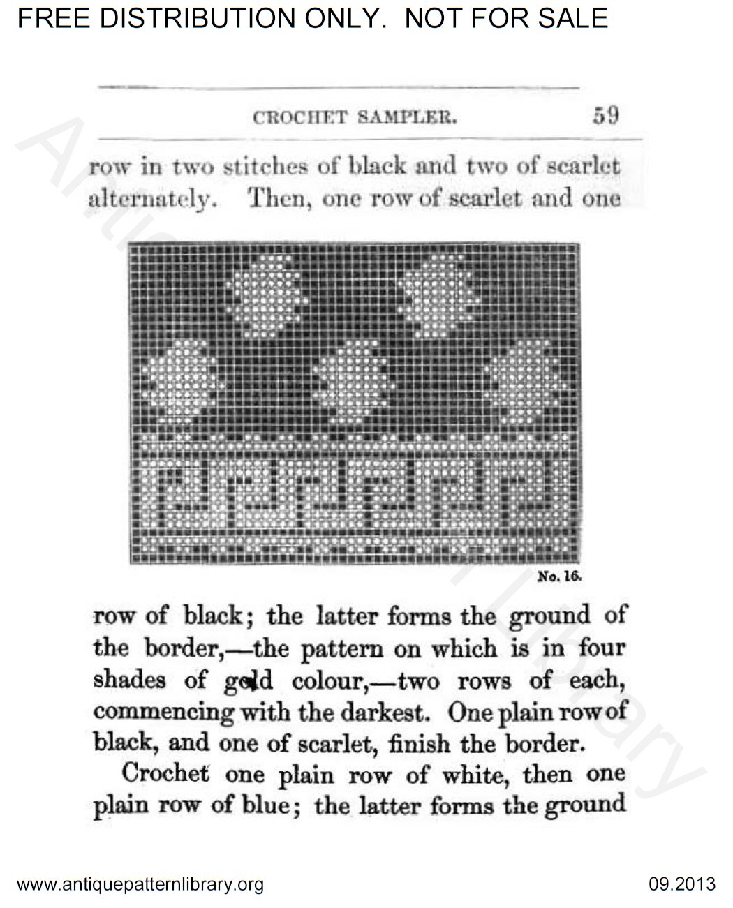 6-JA007 My Crochet Sampler.