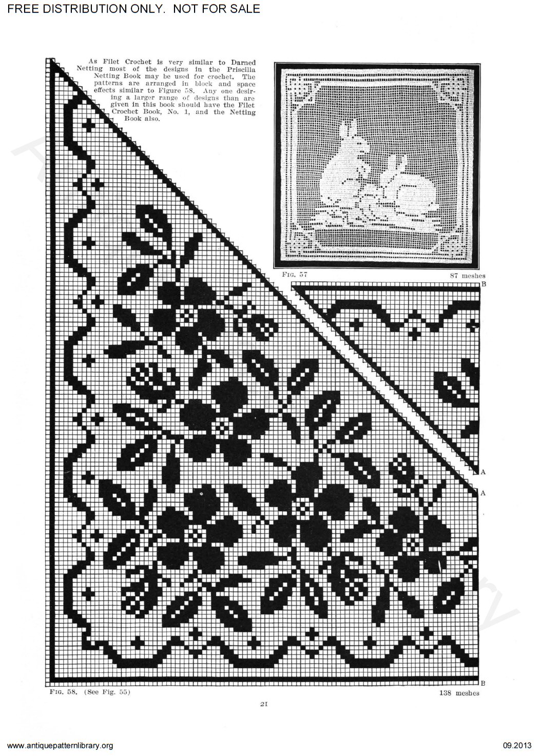 6-JA018 The Priscilla Filet Crochet Book No. 2