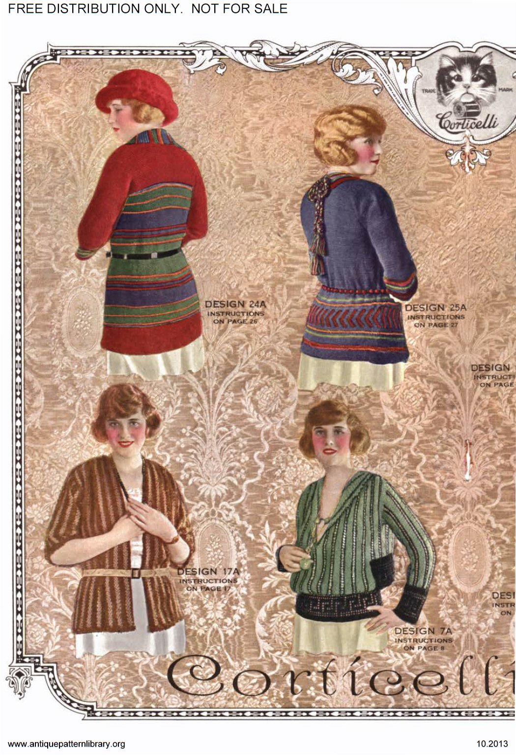 6-JA038 Corticelli Knitting and Crochet Book No. 18.