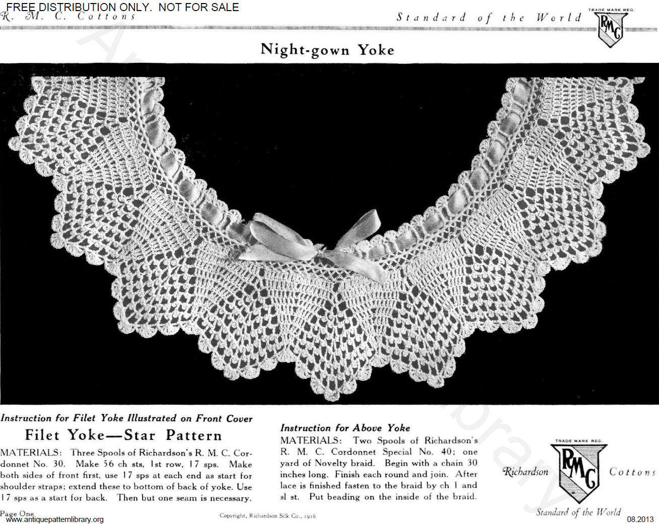 6-TA002 Richardson's Crochet Yokes