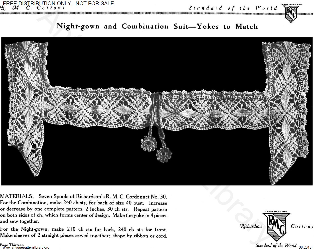 6-TA002 Richardson's Crochet Yokes