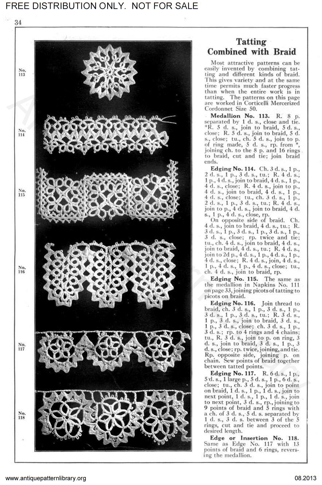 6-TA007 Corticelli Lessons in Tatting