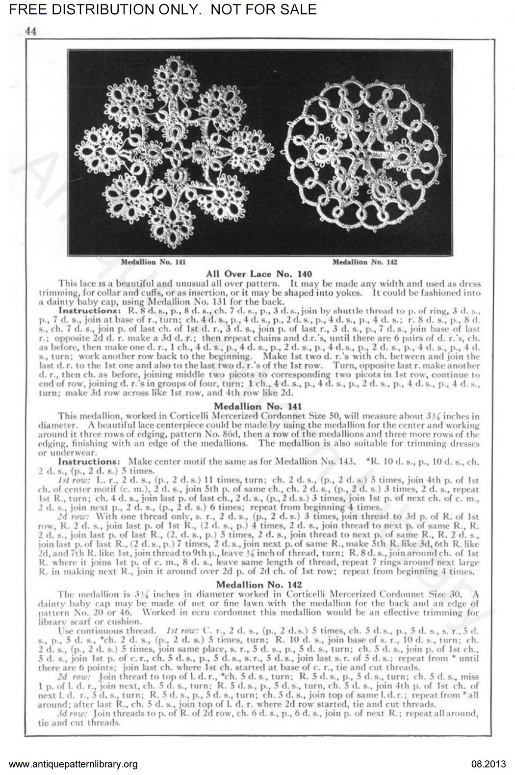 6-TA007 Corticelli Lessons in Tatting