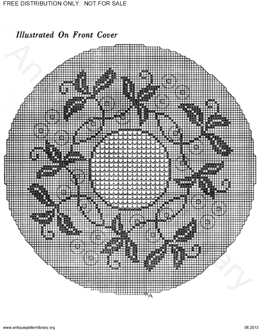 6-TA013 Lily 82 Embossed Crochet