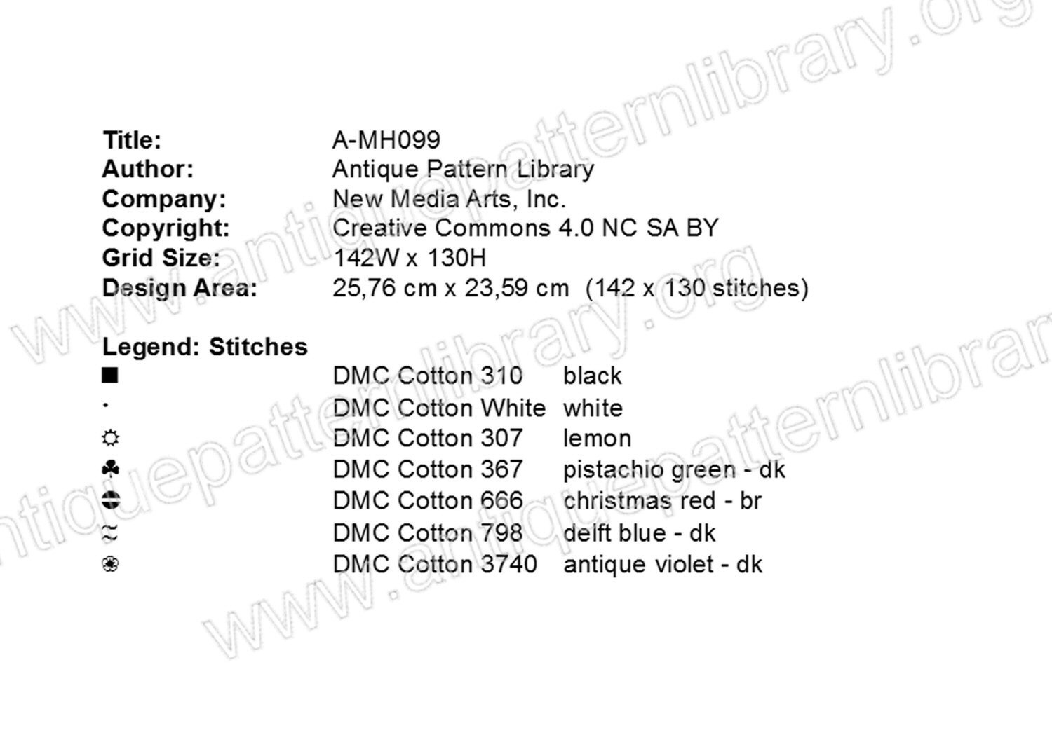 A-MH099 Purse and border pattern