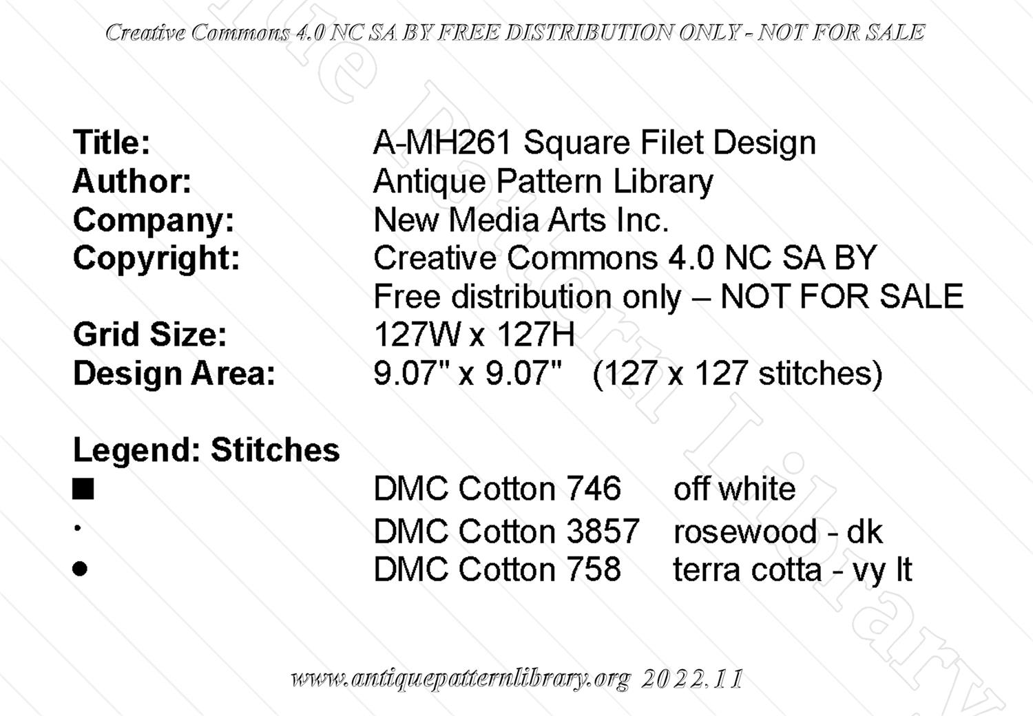 A-MH261 Square Filet Design