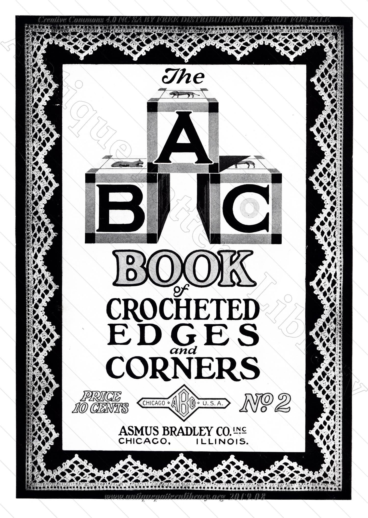 B-JA046 A B C Book of Crocheted Edges and Corners, No. 2