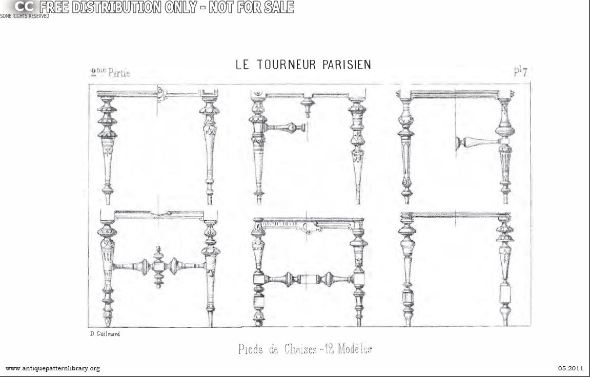 Pieds de Chaises (12 Modeles)