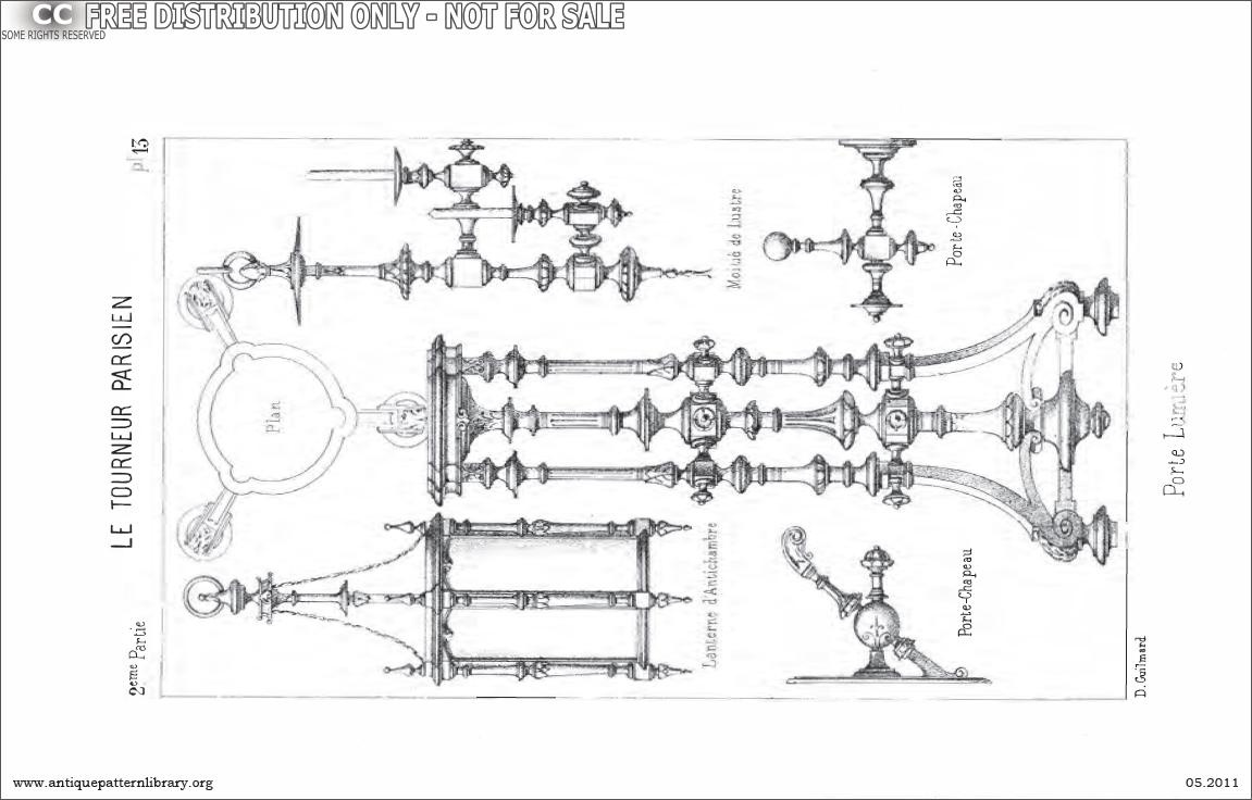 Porte Lumiere, Lanterne d'Antichambre, Porte-Chapeau,Modele de Lustre, Porte-Chapeau