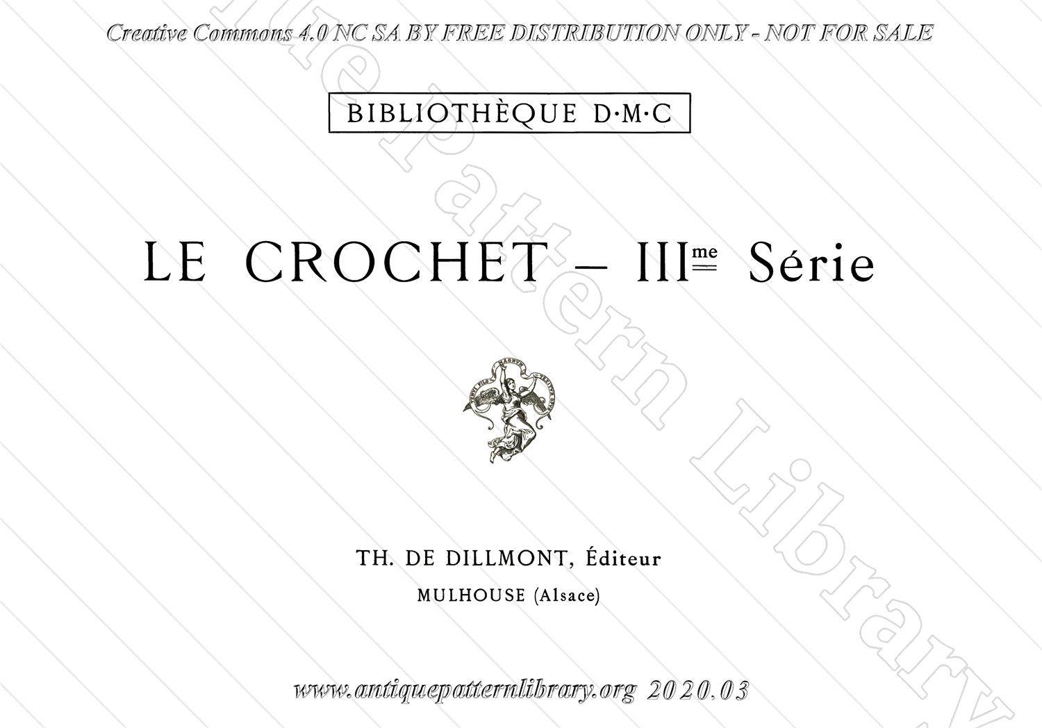 B-SW062 Le Crochet - IIIme Serie
