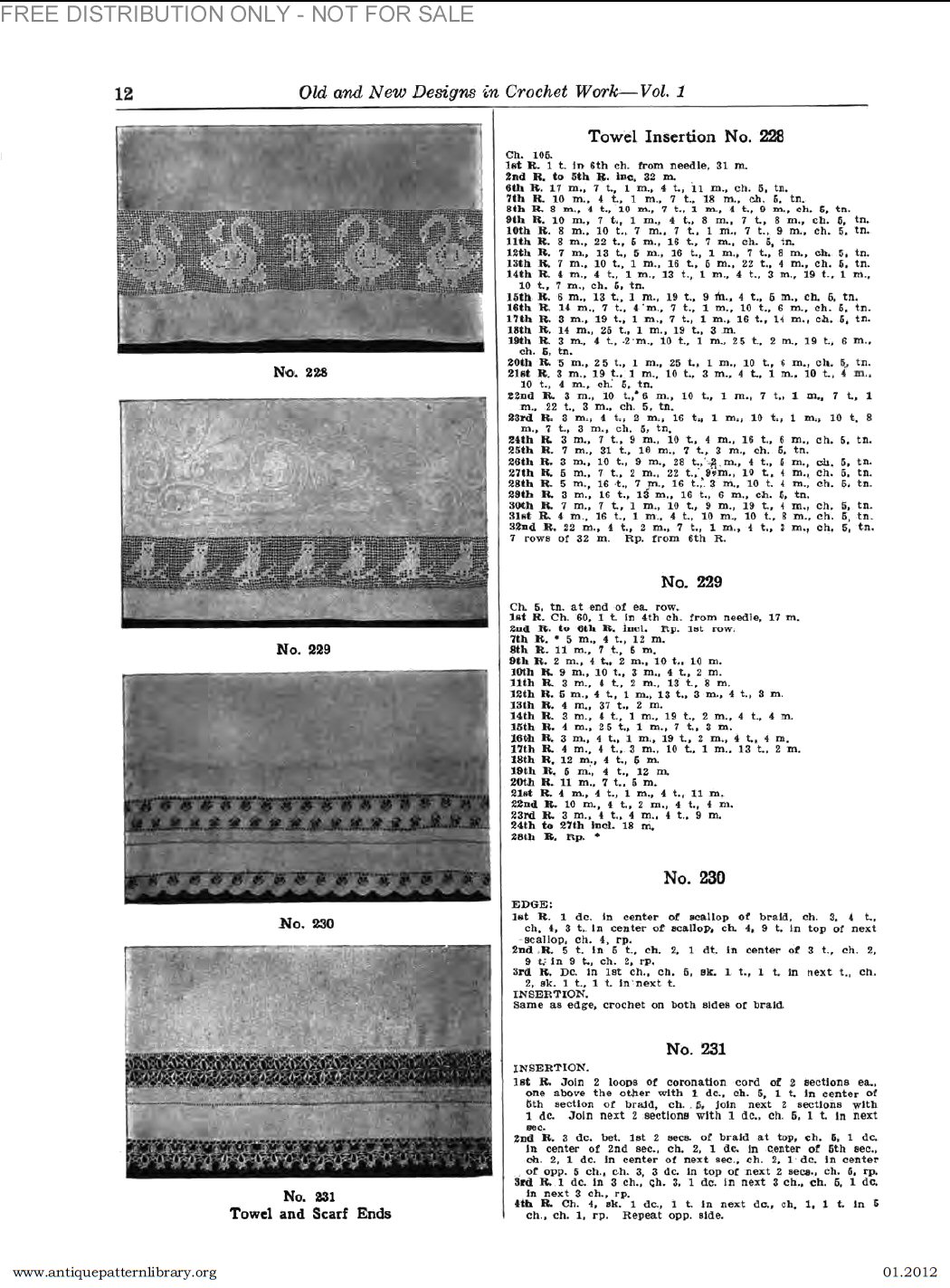 B-SW070 Old and New Designs in Crochet Work, 