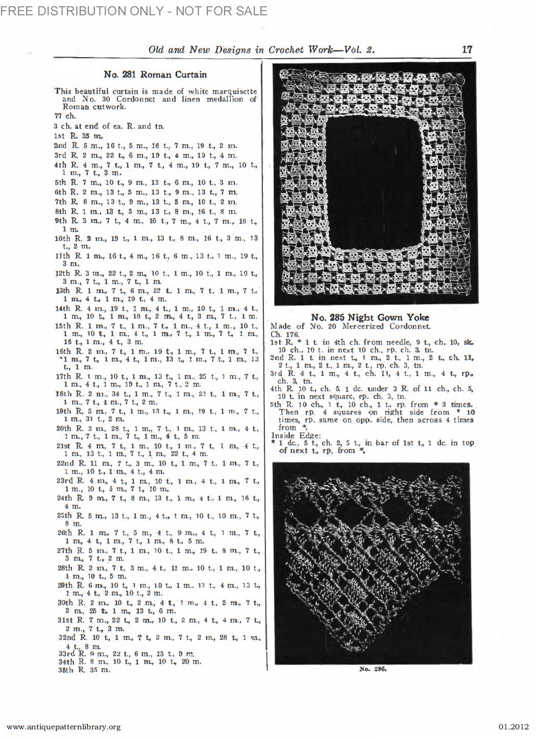 B-SW071 Old and New Designs in Crochet Work