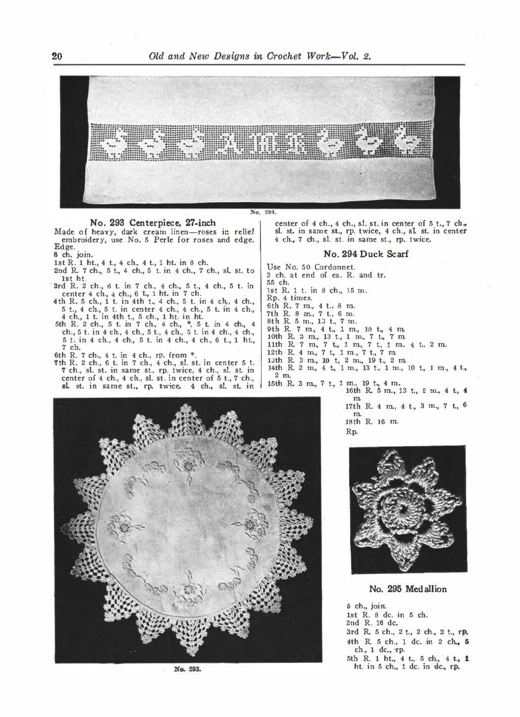 B-SW071 Old and New Designs in Crochet Work