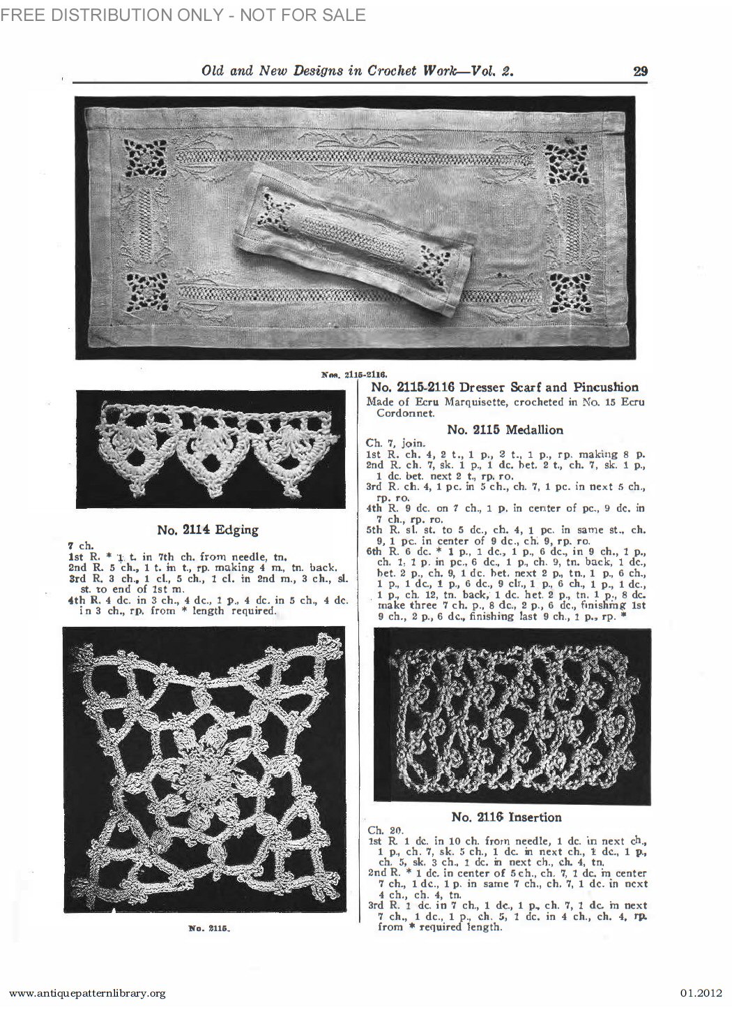 B-SW071 Old and New Designs in Crochet Work