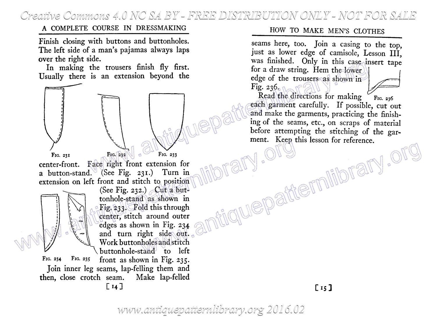 B-SW072 Complete Course in Dressmaking in Twelve Lessons: