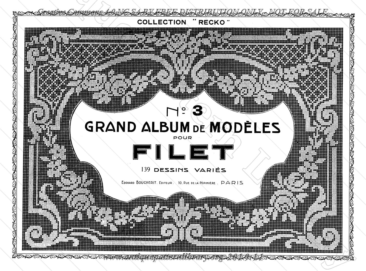 B-TT012 Grand Album de Models pour Filet No. 3