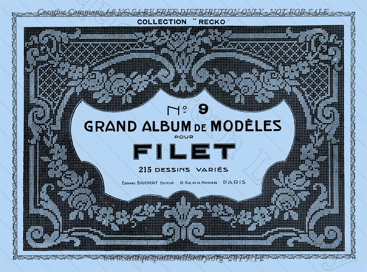 B-TT013 Grand Album de Models pour Filet No. 9
