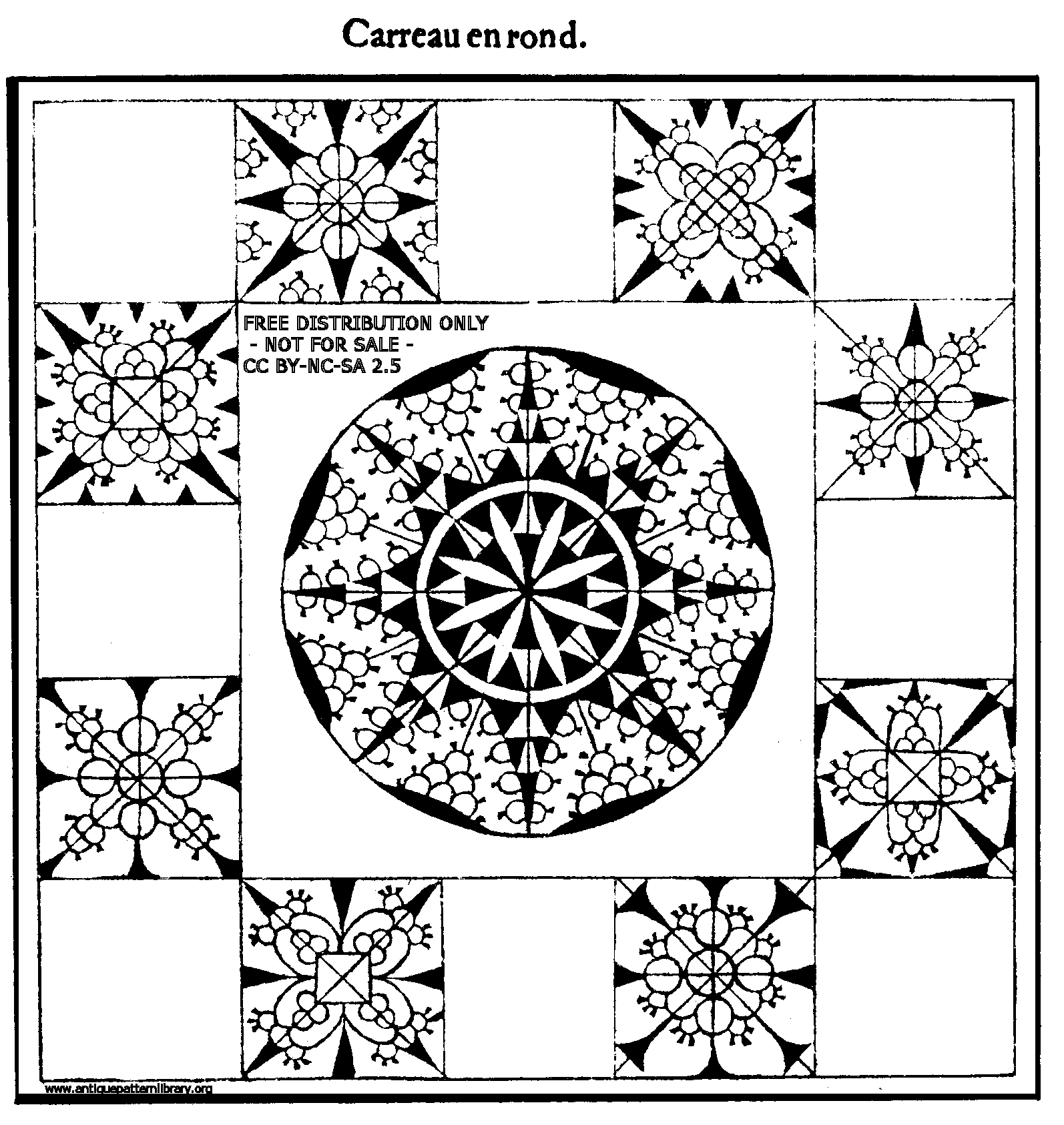 Carreau en rond