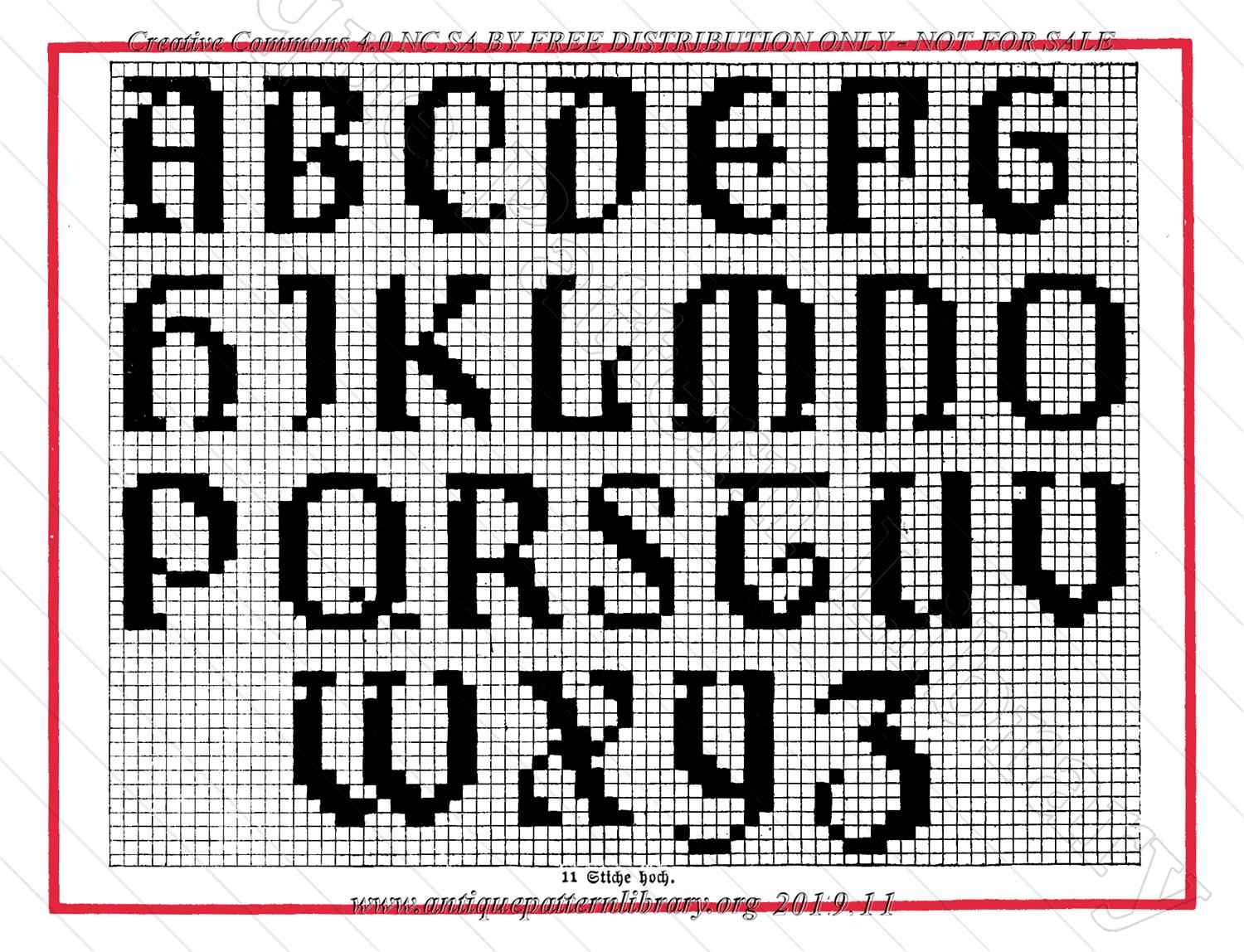 B-YS039 Moderne Alphabete fur Kreuzstich