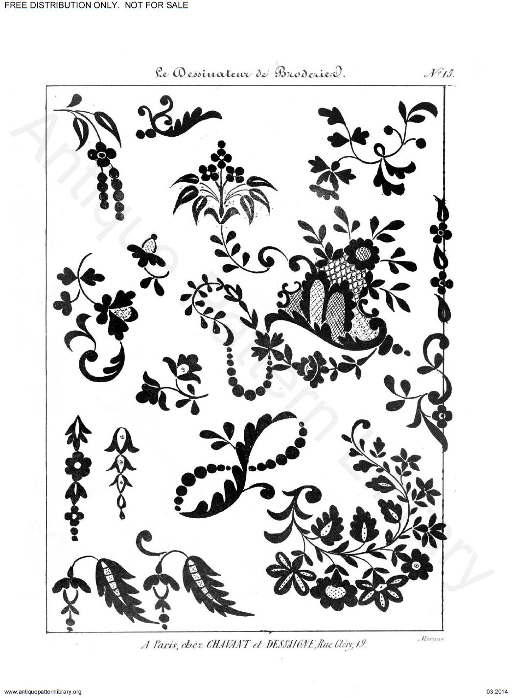 B-YS041 Le Dessinateur de Broderies