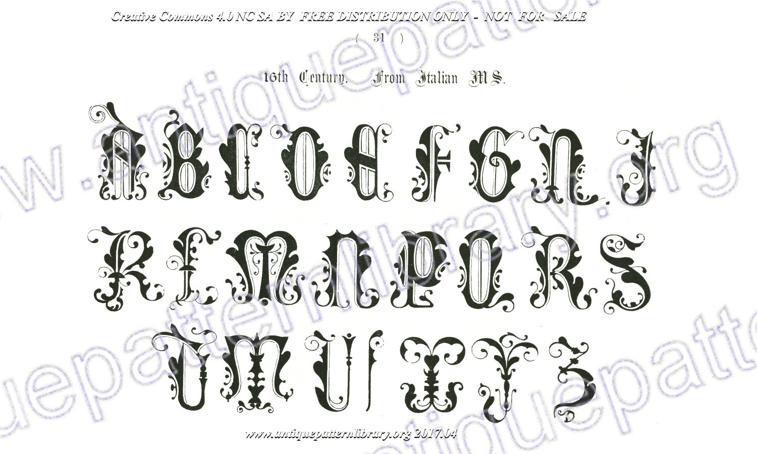 B-YS046 The Book of Ornamental Alphabets