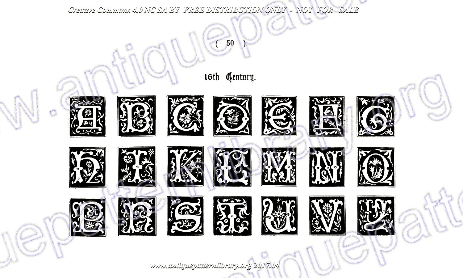 B-YS046 The Book of Ornamental Alphabets