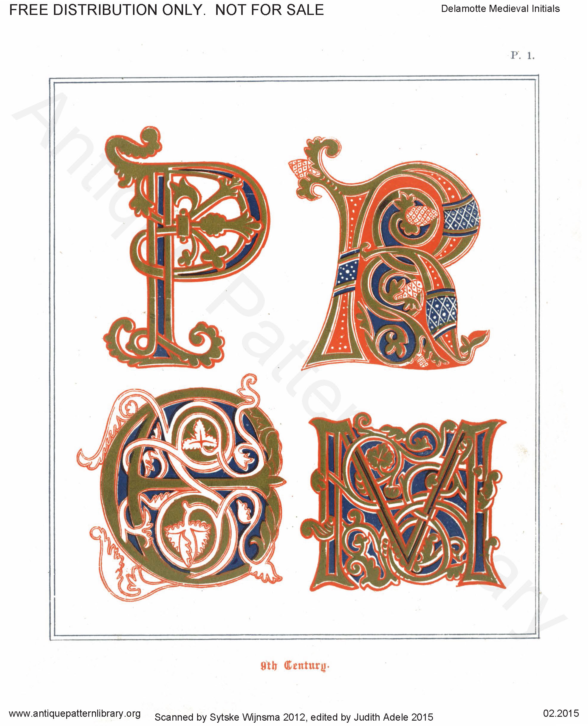 B-YS062 Medieval Alphabets and Initials