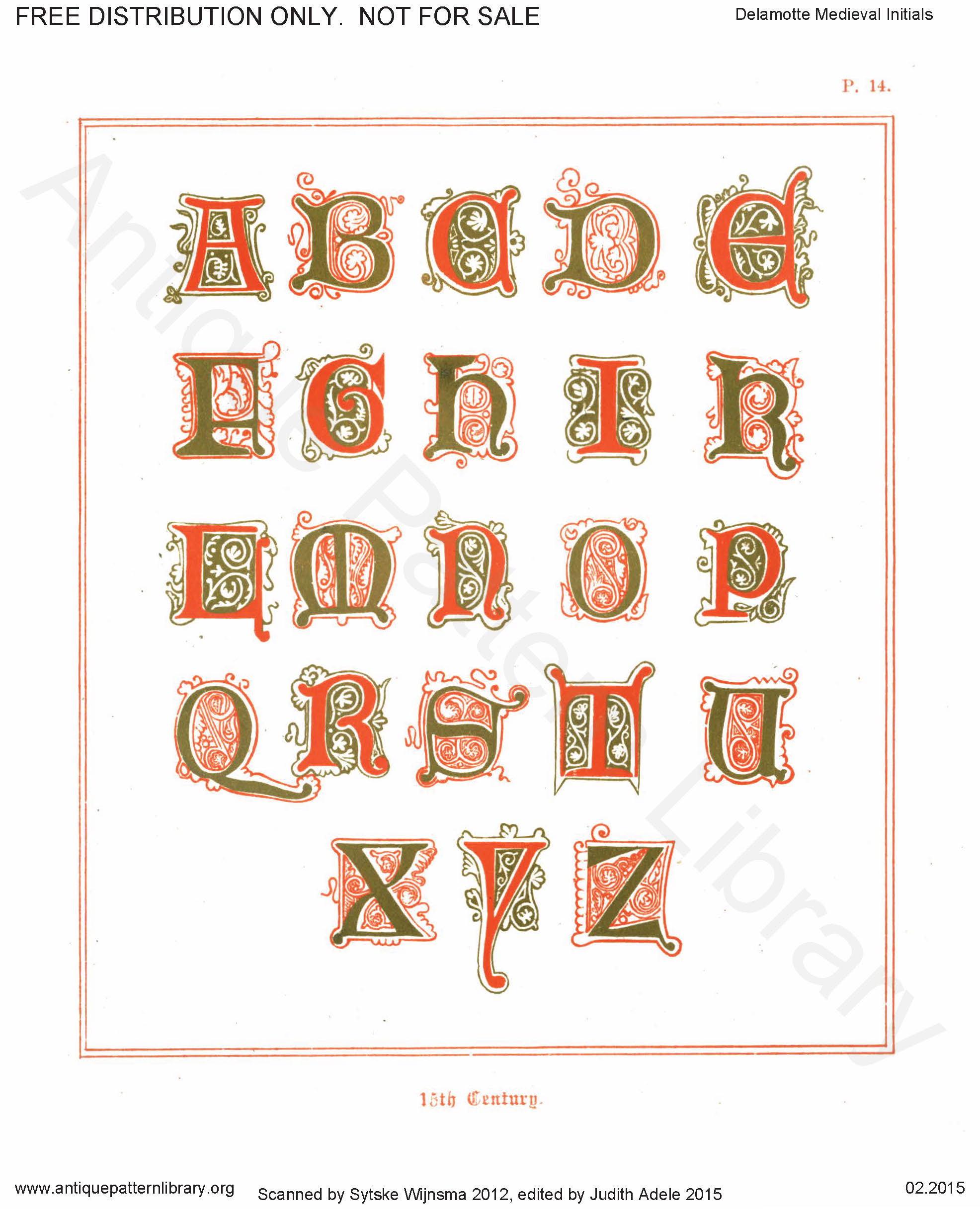 B-YS062 Medieval Alphabets and Initials