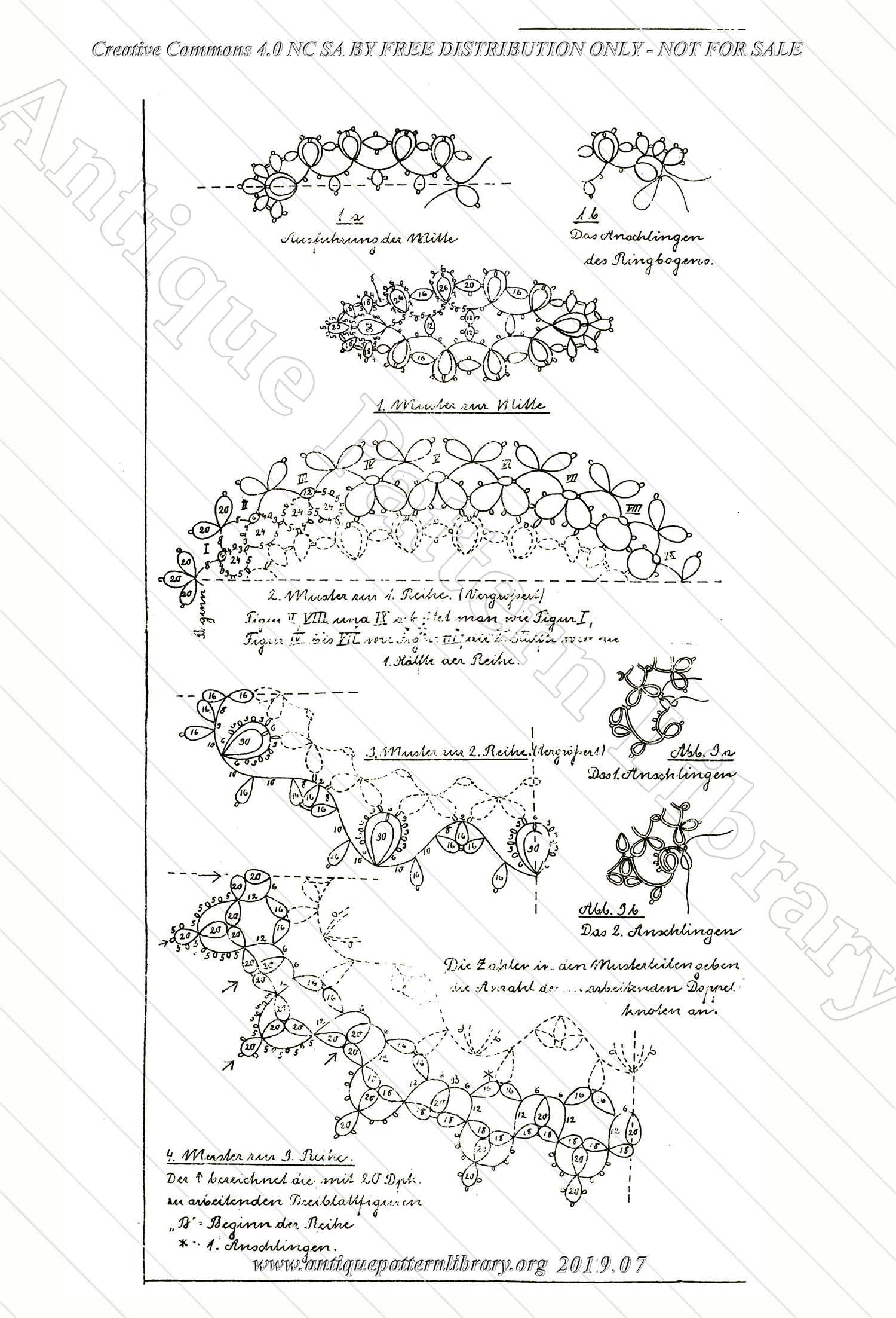 B-YS088 Handwritten Tatting Pattern