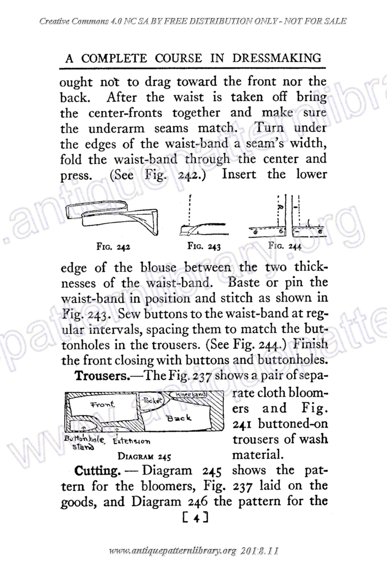 B-YS102 Complete Course in Dressmaking in Twelve Lessons: