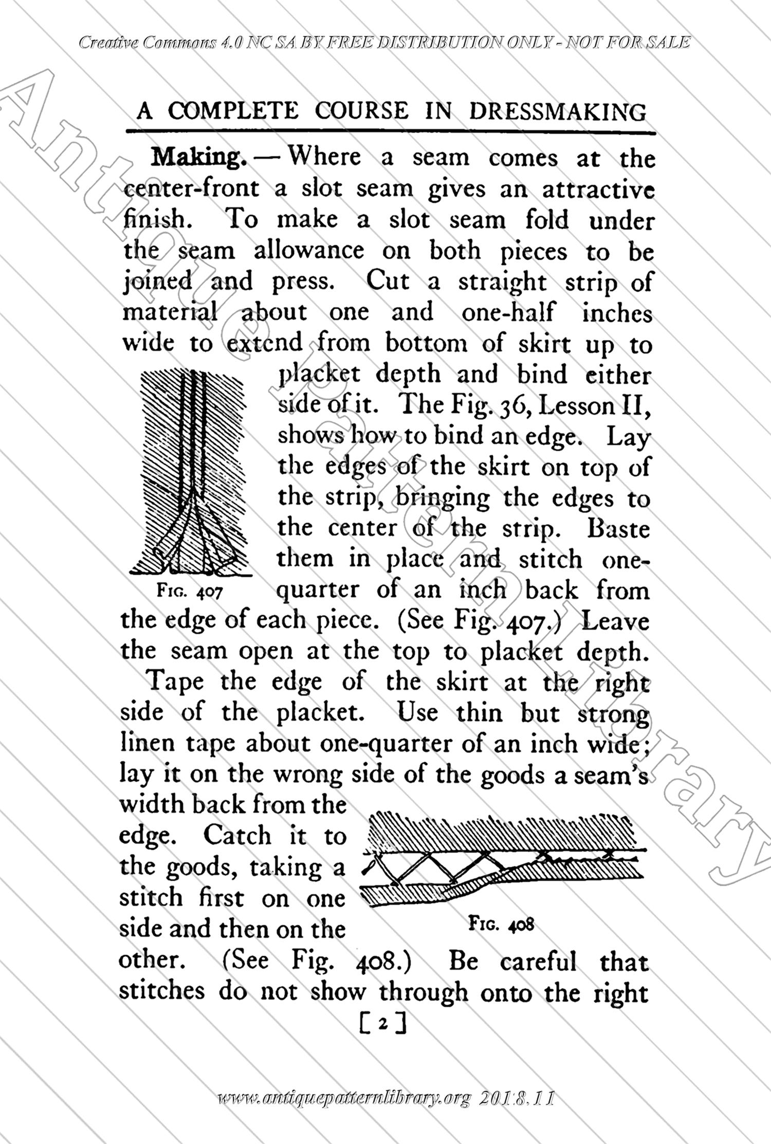 B-YS104 Complete Course in Dressmaking in Twelve Lessons: