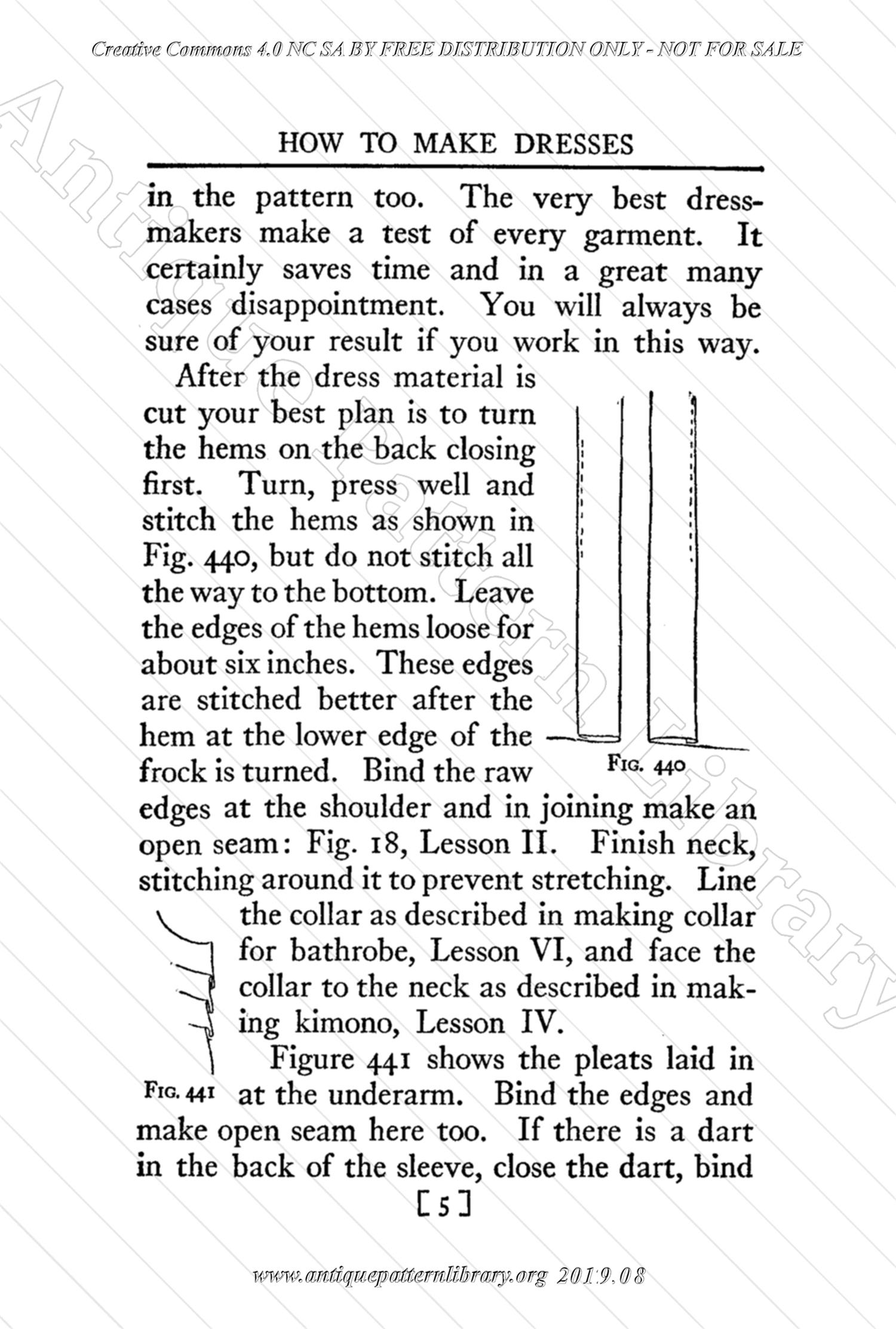 B-YS105 Complete Course in Dressmaking in Twelve Lessons: