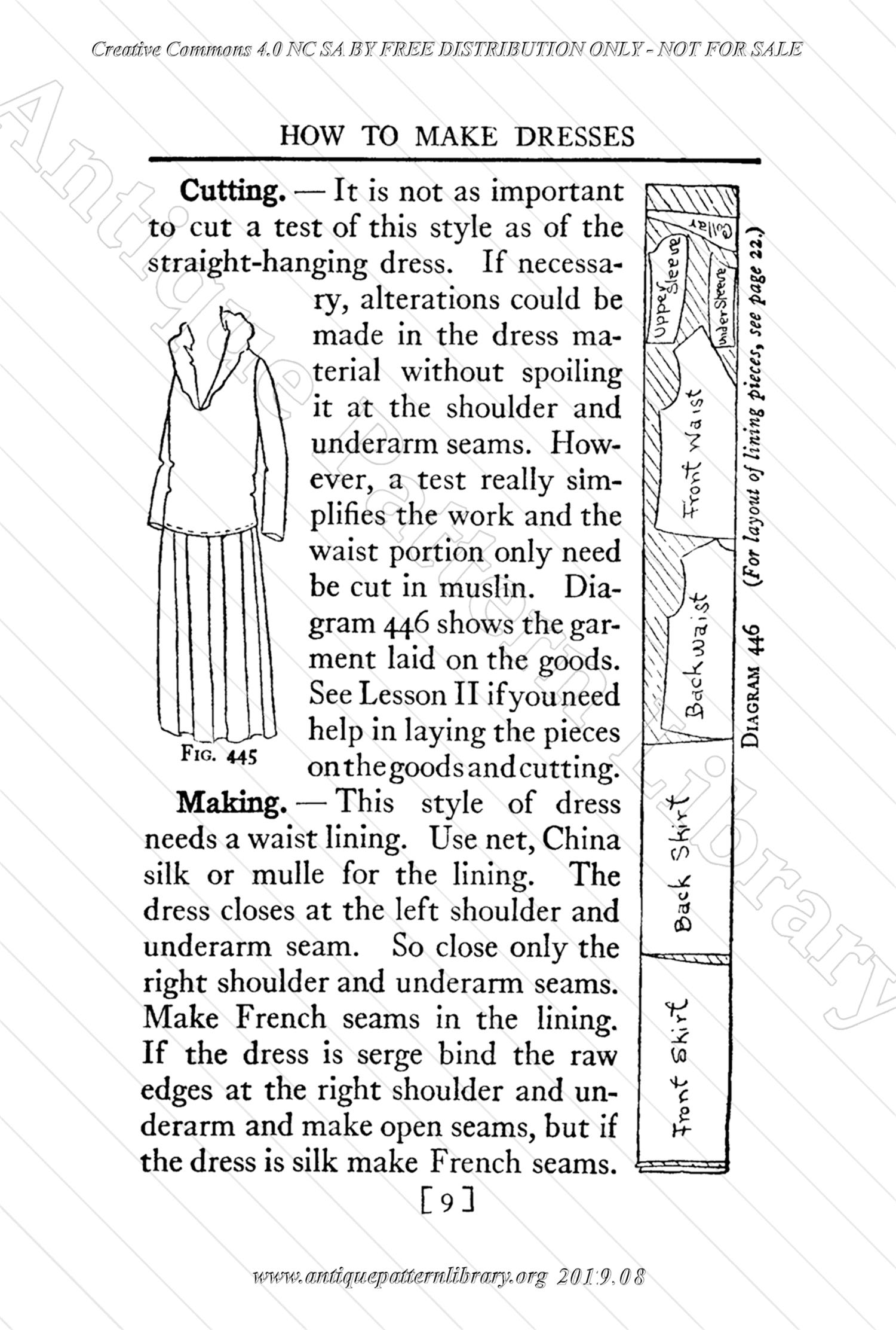 B-YS105 Complete Course in Dressmaking in Twelve Lessons: