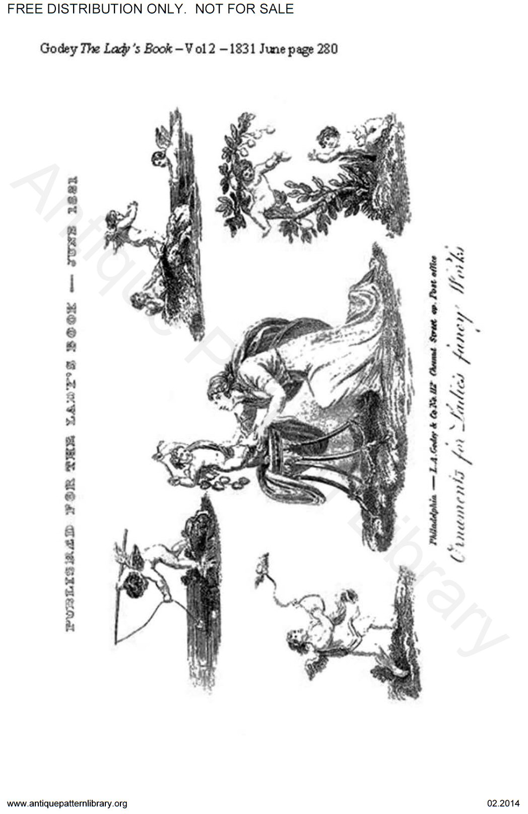 C-HW002 Godey's needlework patterns 