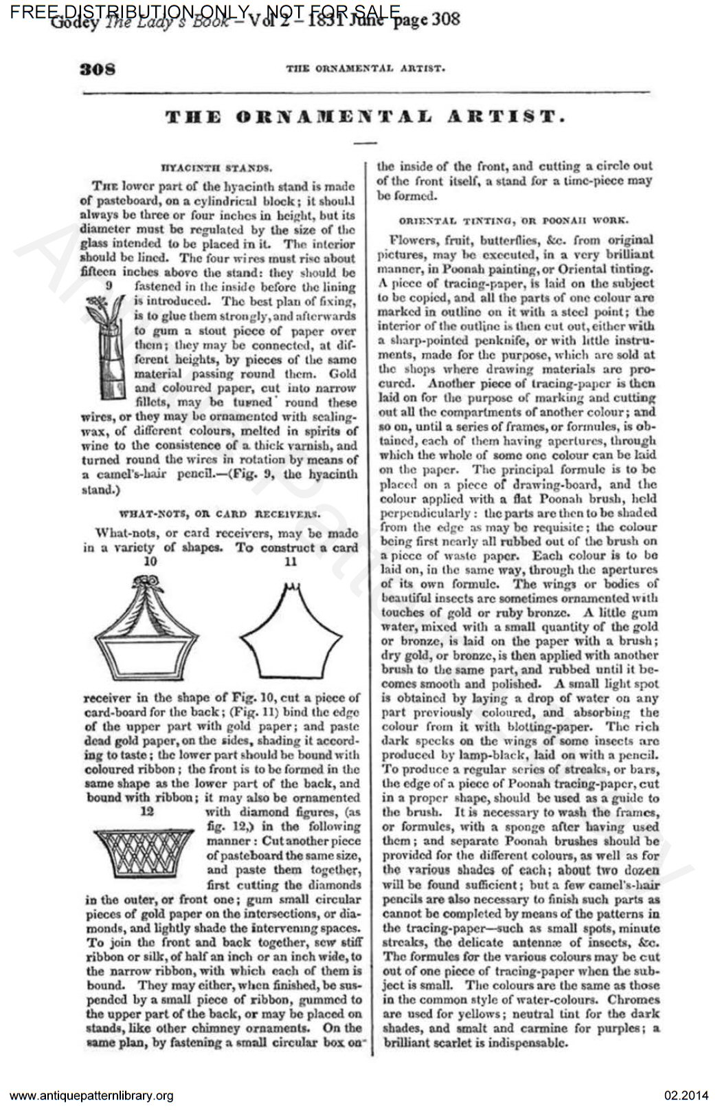 C-HW002 Godey's needlework patterns 