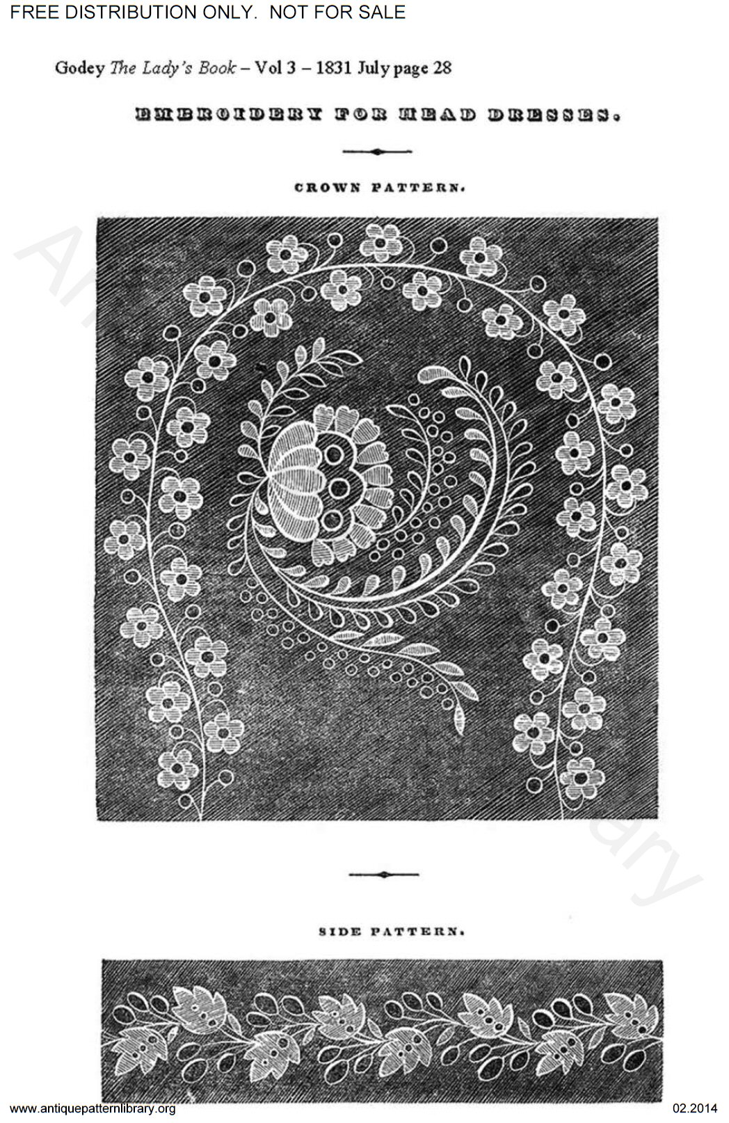 C-HW002 Godey's needlework patterns 