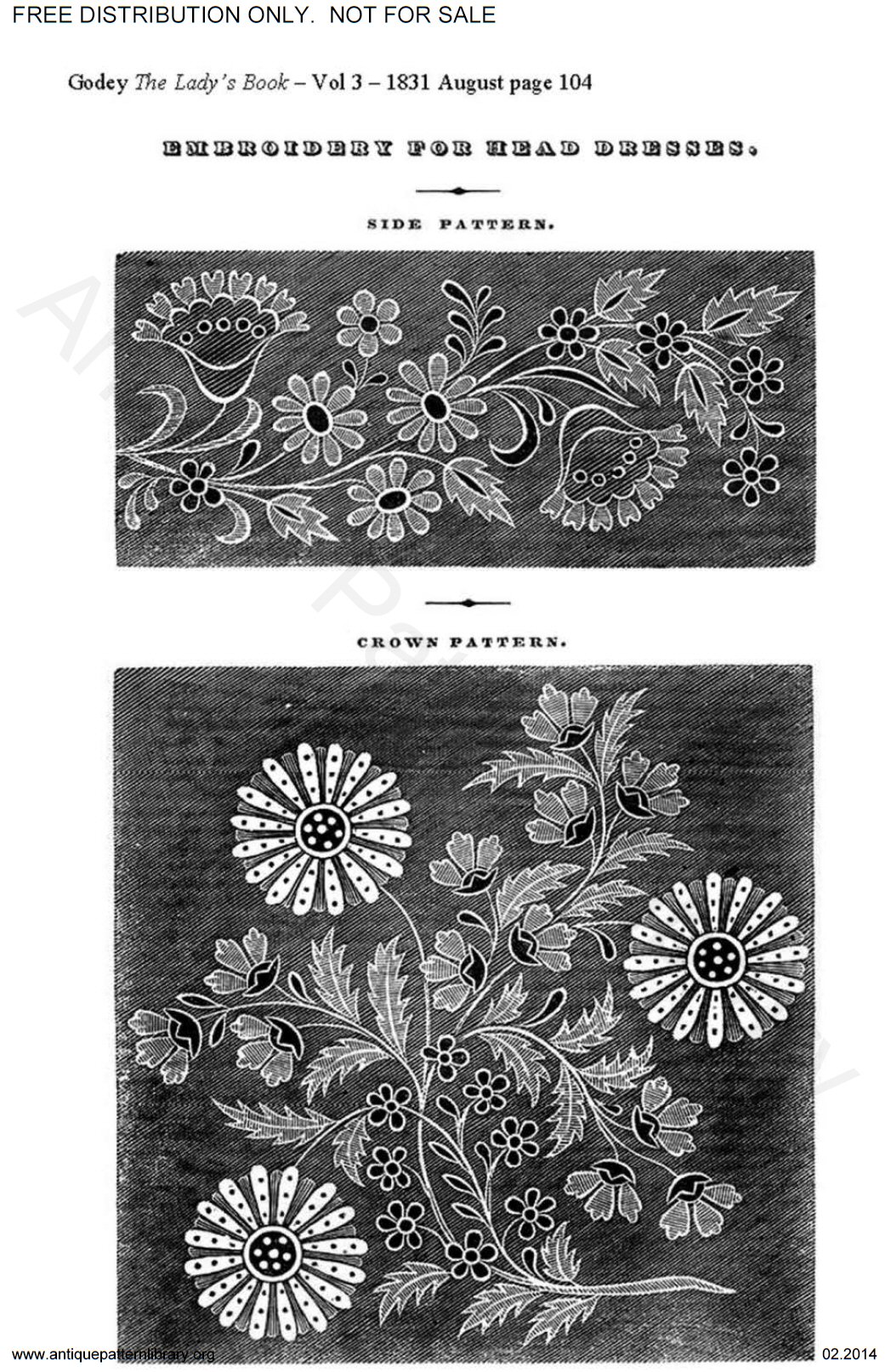 C-HW002 Godey's needlework patterns 