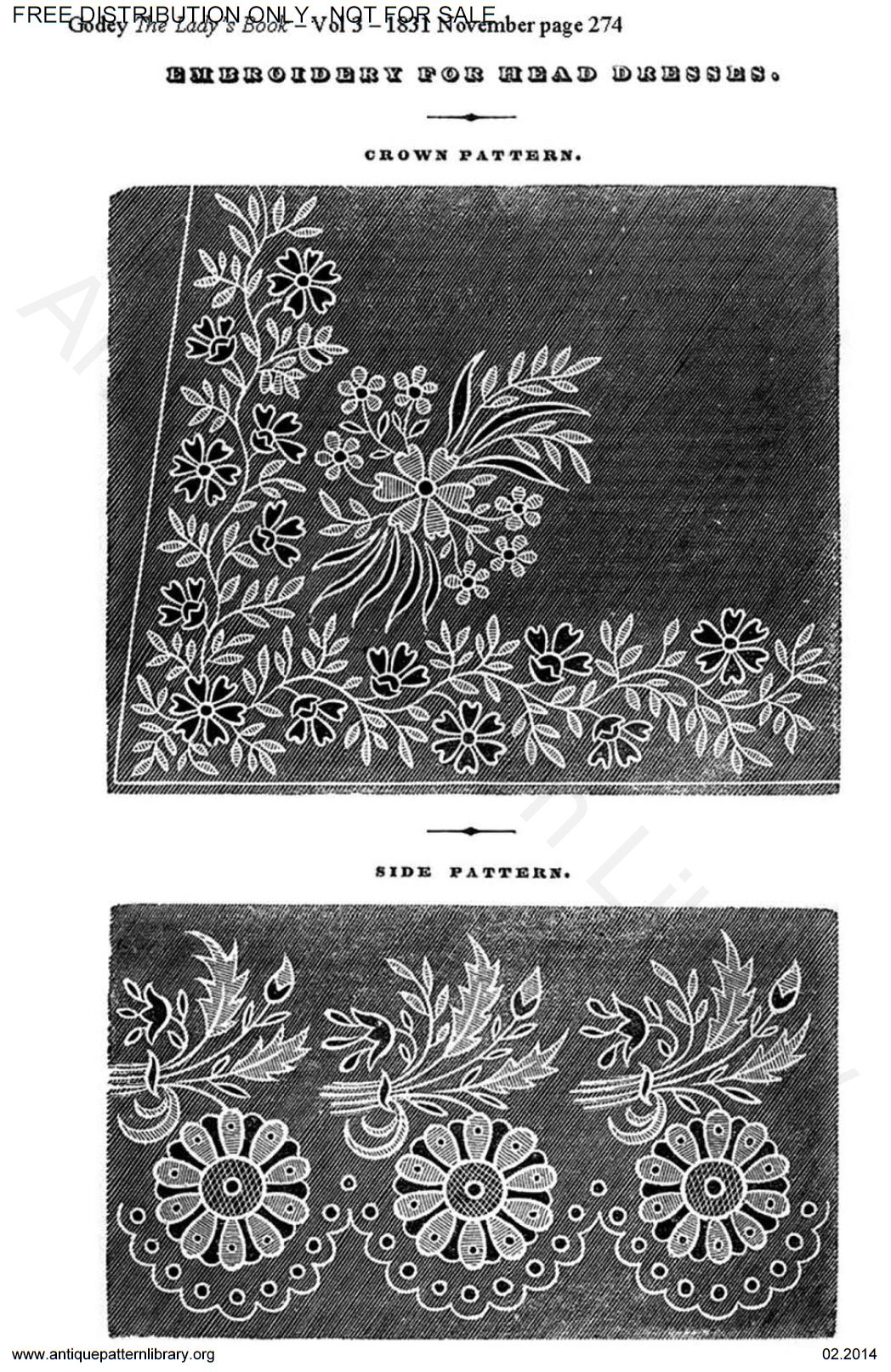 C-HW002 Godey's needlework patterns 