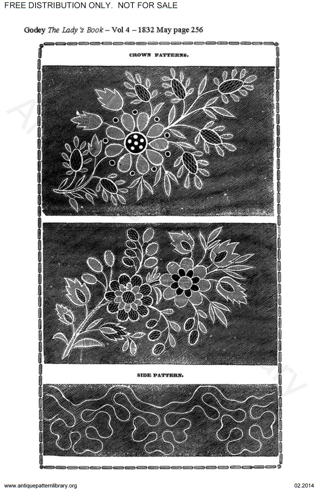 C-HW002 Godey's needlework patterns 