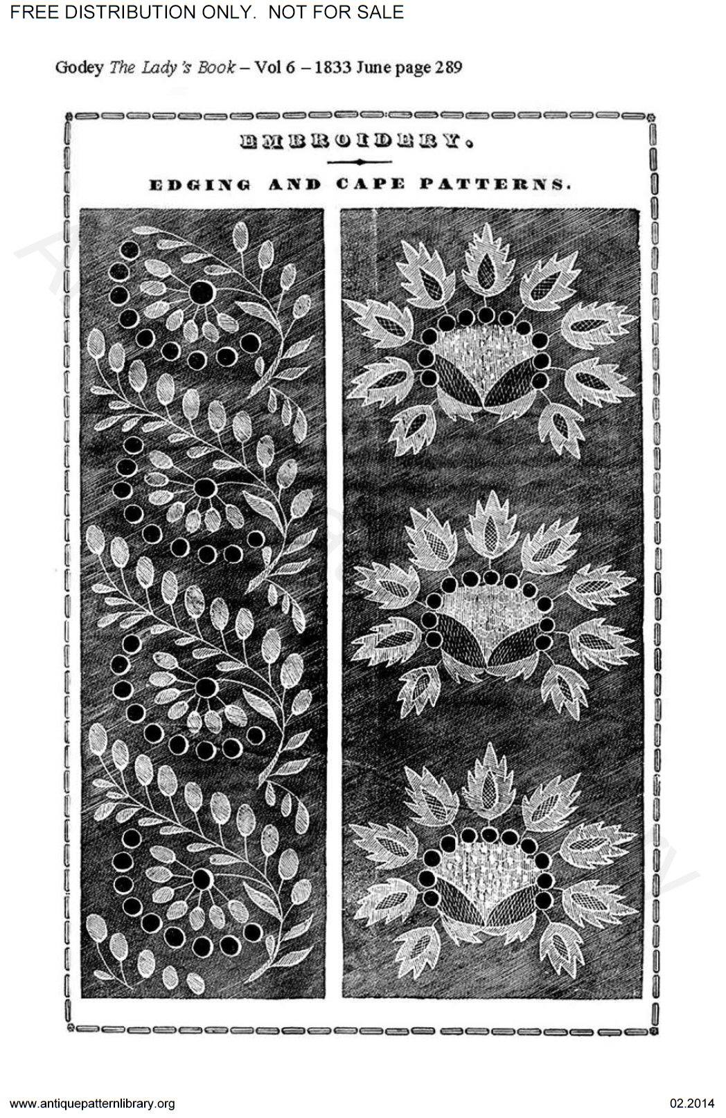 C-HW002 Godey's needlework patterns 