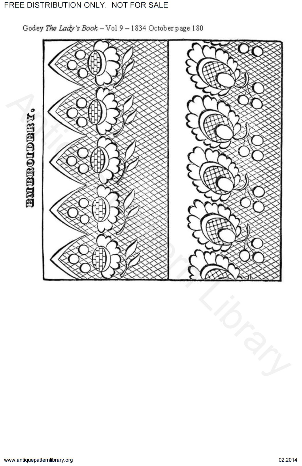 C-HW002 Godey's needlework patterns 