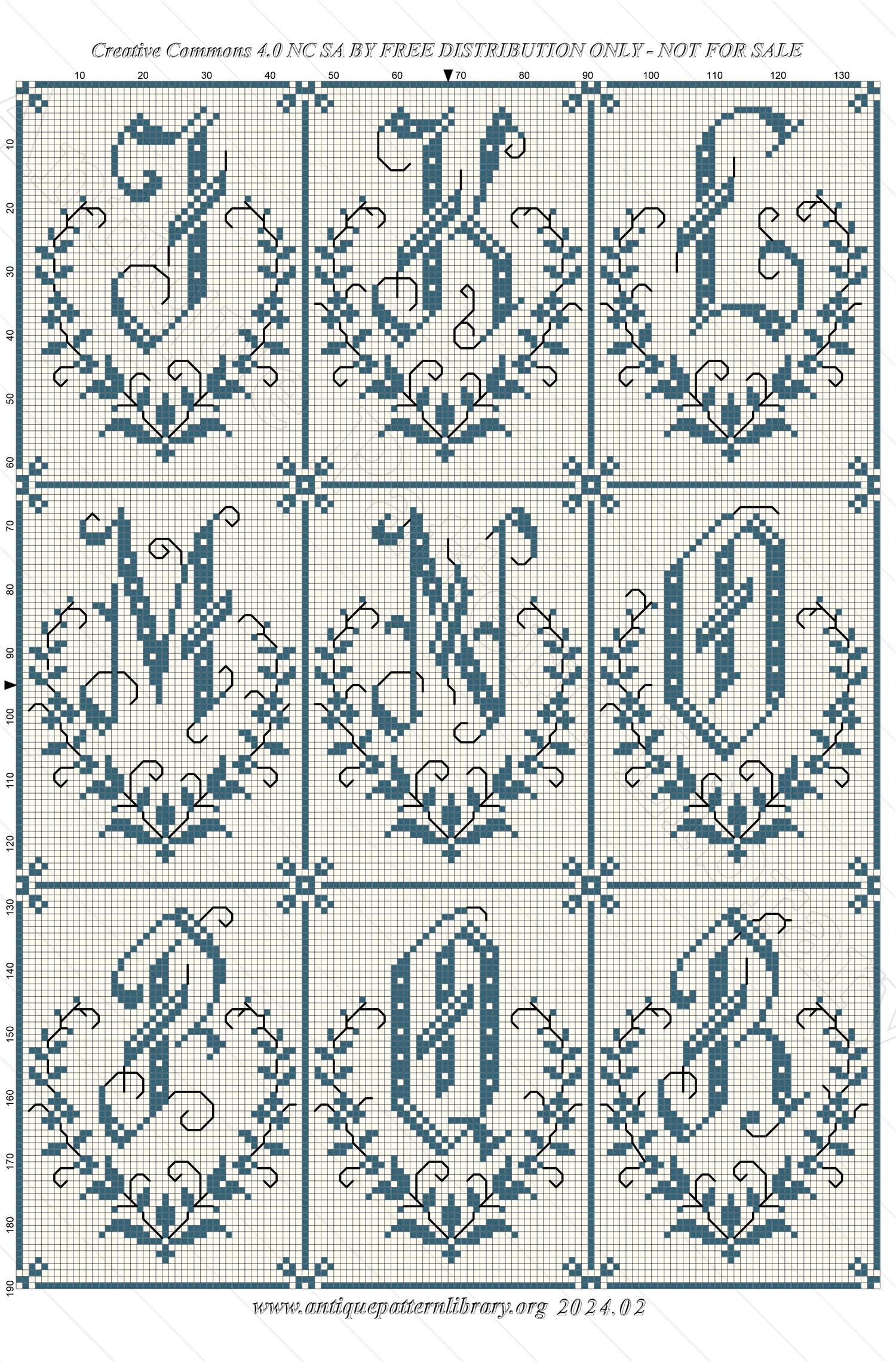 C-PR007 Dessins de Broderies